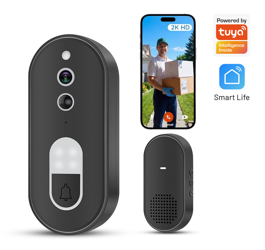 Home Security Lidar - Tuya 1080P HD Bezprzewodowy Wideodomofon WiFi