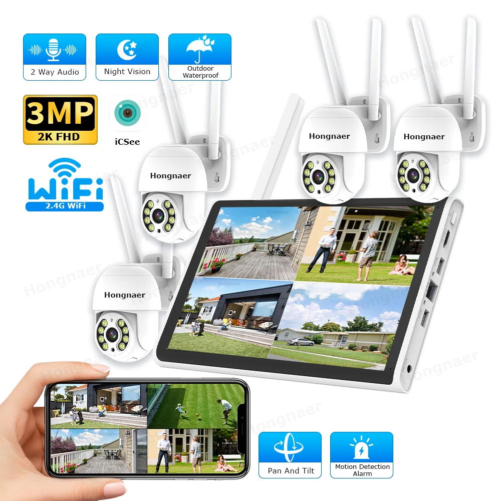 Home Security Wireless Cameras - Zestaw Bezprzewodowego Systemu Monitoringu Domowego 2026
