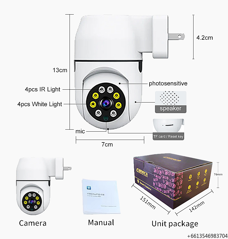 Home Security Wireless Cameras - Kamera monitoringu, bezpieczeństwo w domu, solarna,