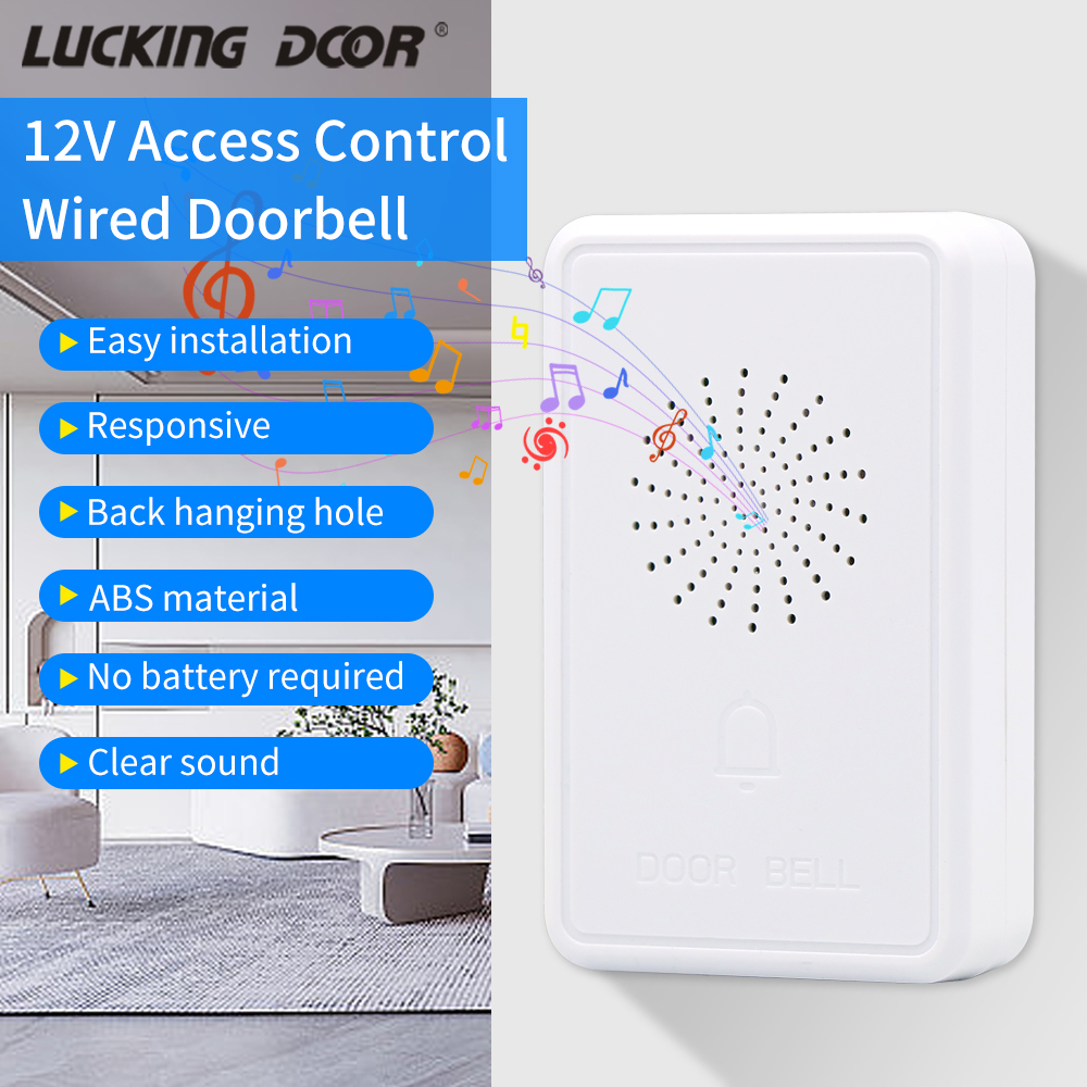 Home Security Ring System - Przewodowy dzwonek do drzwi DC12V Kontrola