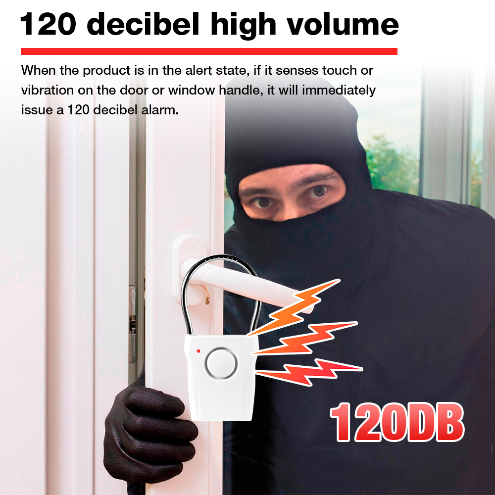 Window Alarm Sensor - Alarm klamki drzwi 120 dB z