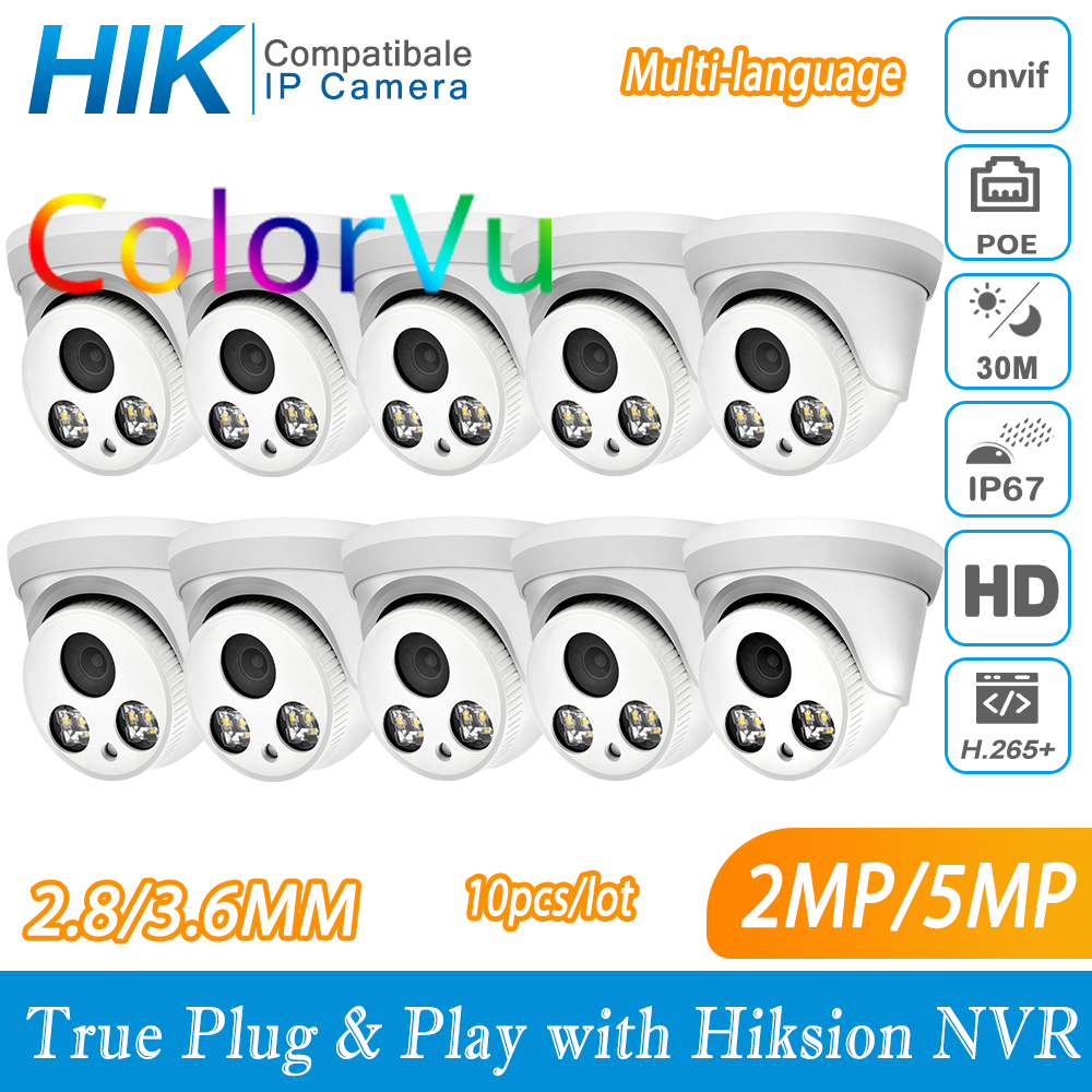 Home Security Hikvision - Kompatybilna z Hikvision ColorVu 5MP kopułkowa