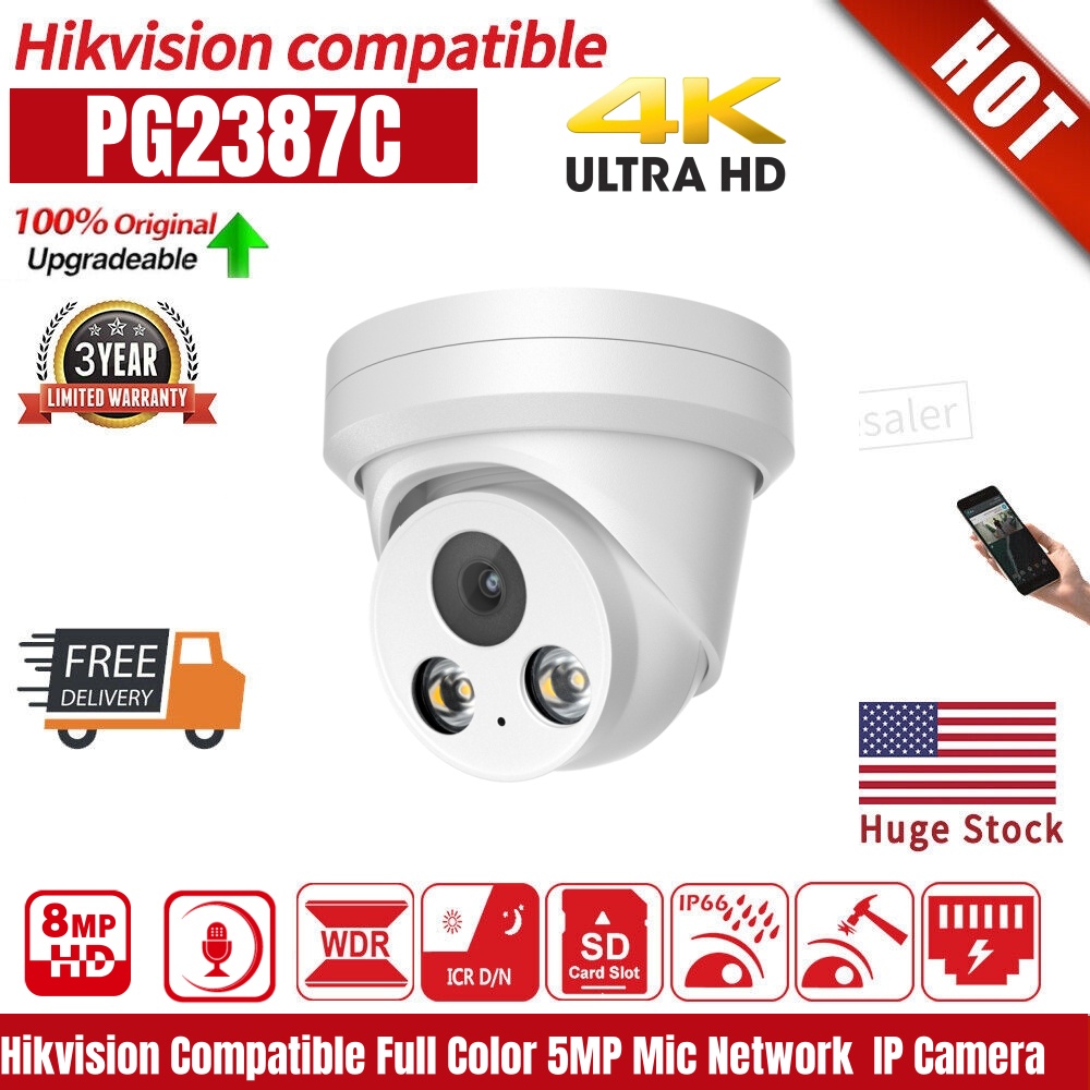 Home Security Hikvision - Kompatybilna z Hikvision kamera IP 8MP