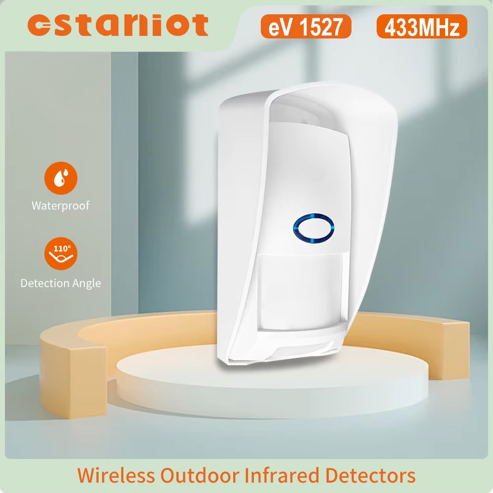 Home Security Yard Sign - Staniot 433Mhz Mini zewnętrzny czujnik ruchu