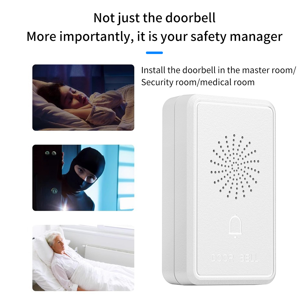 Home Security Ring System - Dzwonek do drzwi przewodowy 4-przewodowy DC12V