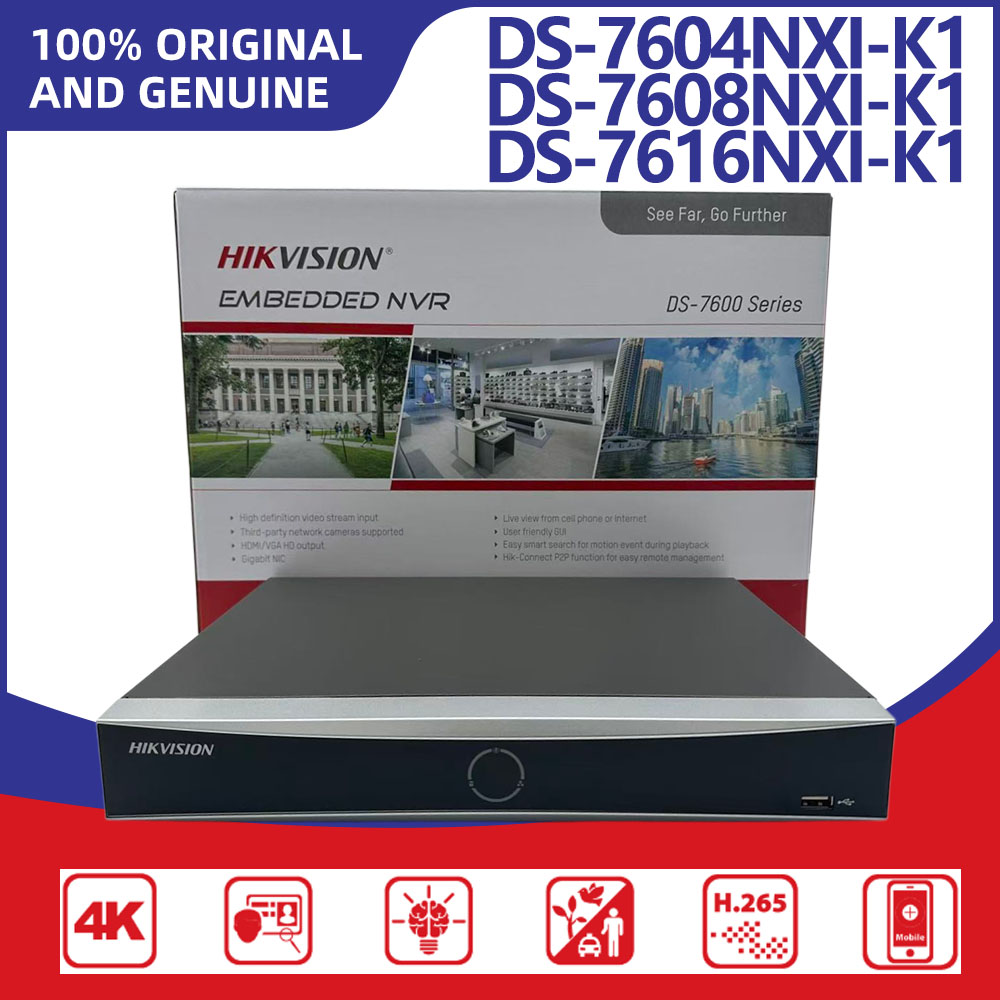 Home Security Hikvision - Hikvision DS-7604NXI-K1 DS-7608NXI-K1 DS-7616NXI-K1 4/8/16-kanałowy AcuSense