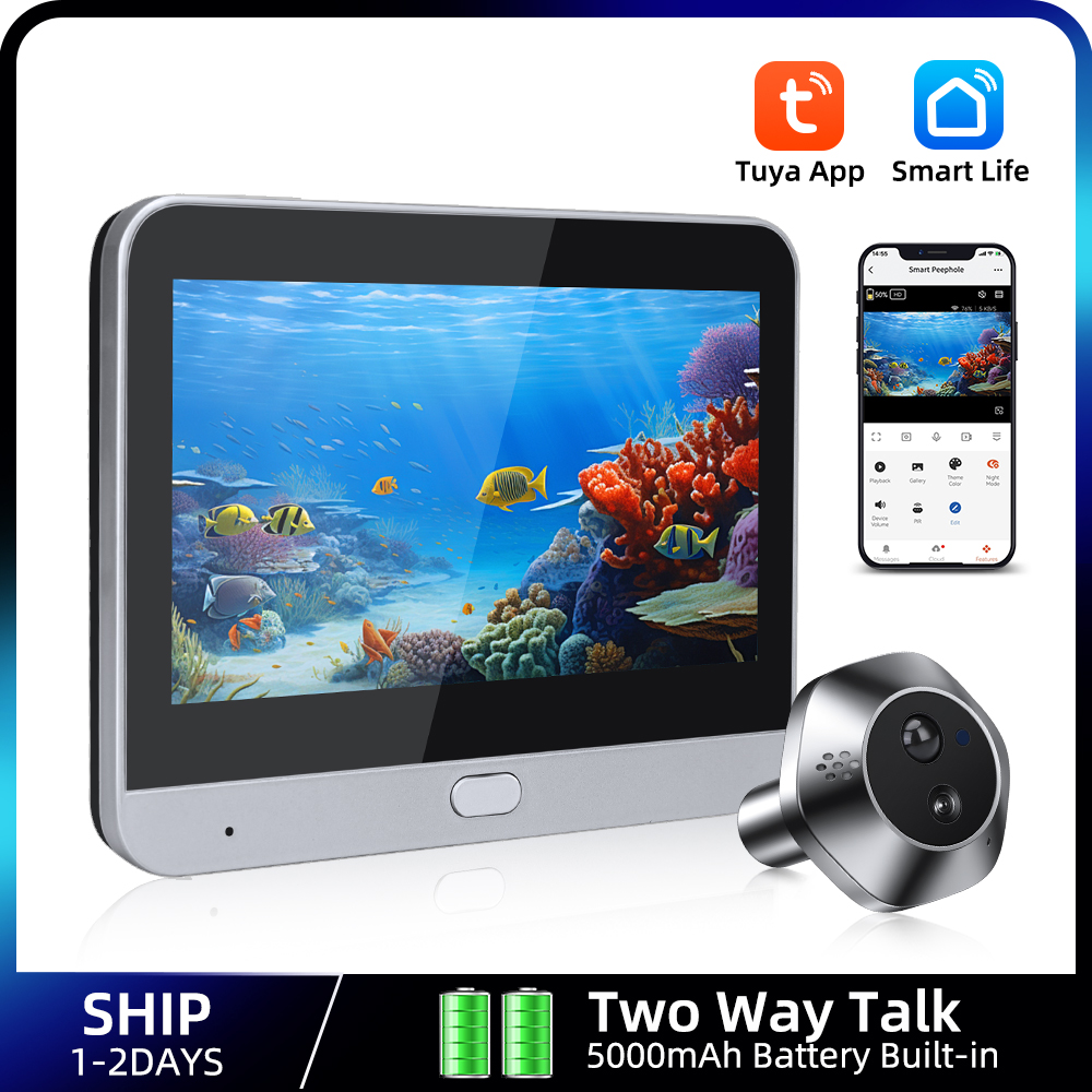 Home Security Lidar - 1080P WiFi wizjer Tuya inteligentny wizjer