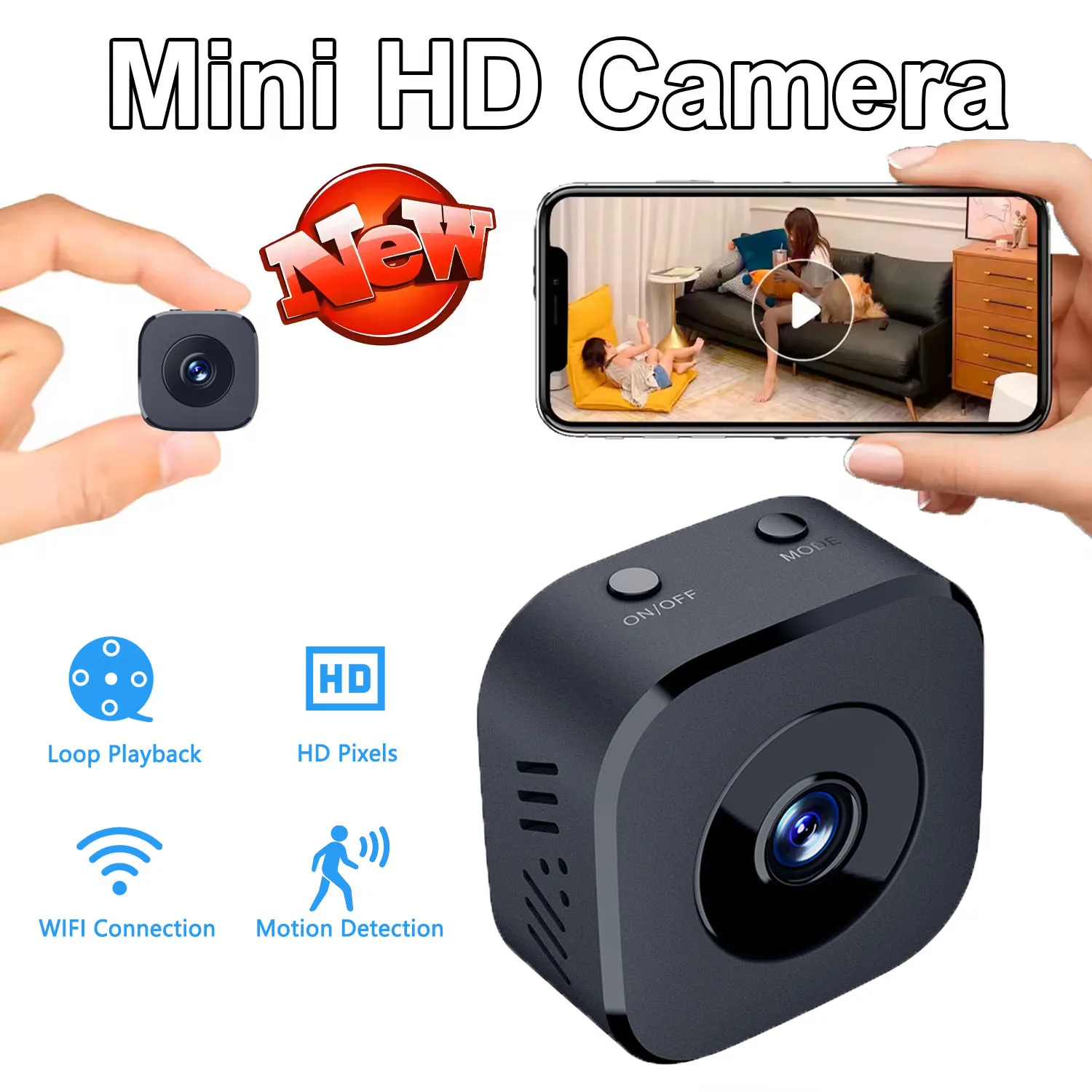 Home Security Lidar - Mini kamera bezpieczeństwa z kolorowym trybem
