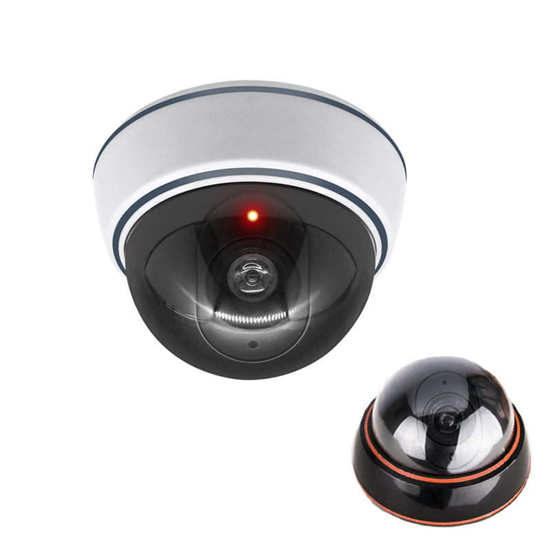 Home Security Network - Kreatywna czarno-biała fałszywa kamera kopułkowa symulacja