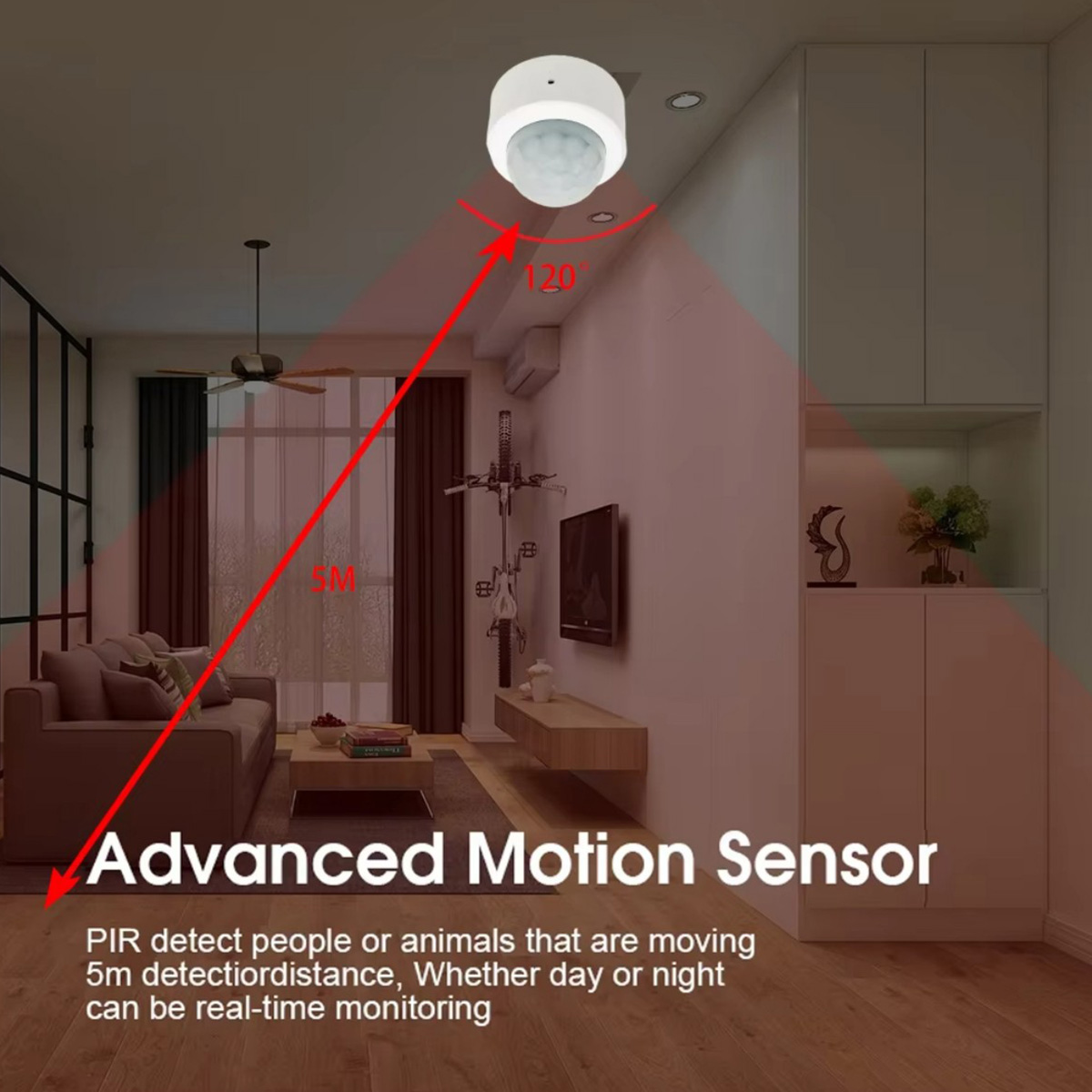 Czujnik ruchu Zigbee PIR, dete – Home Security Gadgets recenzja i cena