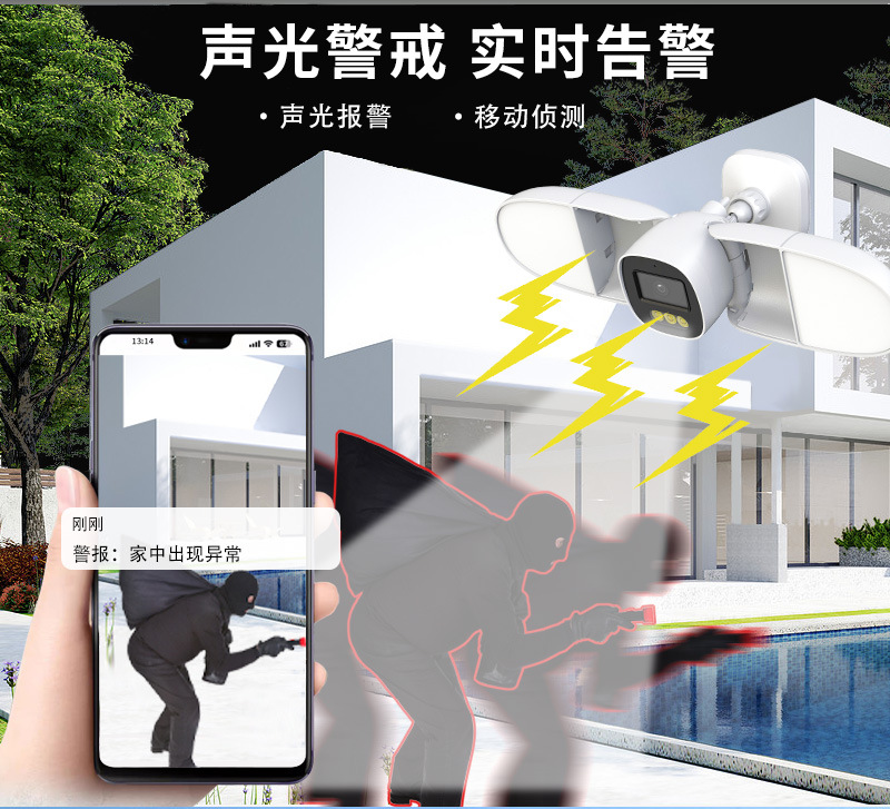 Pełnokolorowa kamera IP 4MP z  – Home Security Flood Lights recenzja i cena