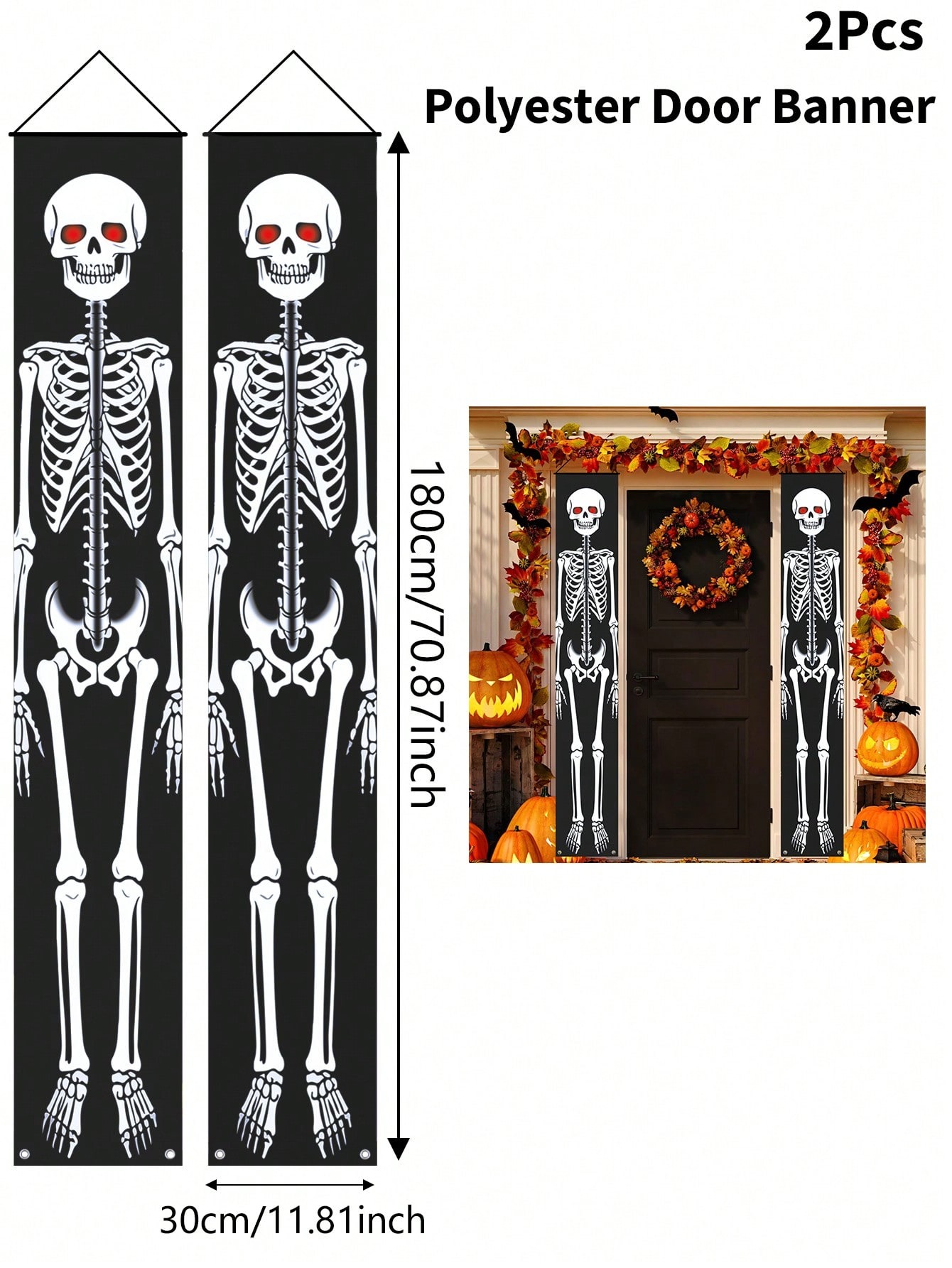 2 szt. Halloweenowy straszny b – Home Security Yard Sign recenzja i cena