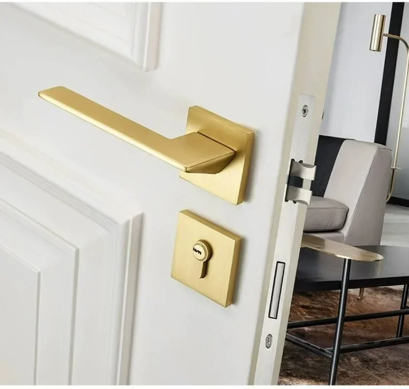 Złoty zamek do drzwi wewnętrzn – Home Security Locks For Doors recenzja i cena