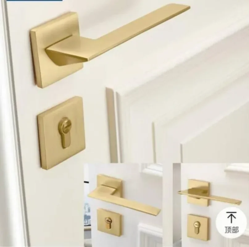 Złoty zamek do drzwi wewnętrzn – Home Security Locks For Doors recenzja i cena