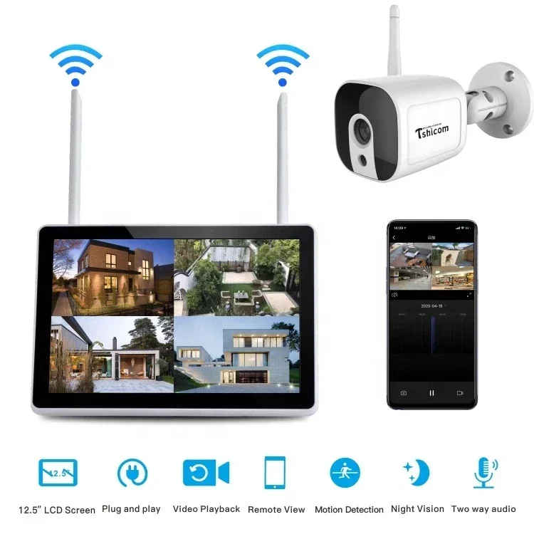 Zestaw TUYA Smart Wi-Fi 4CH NV – Home Security Wireless Cameras recenzja i cena