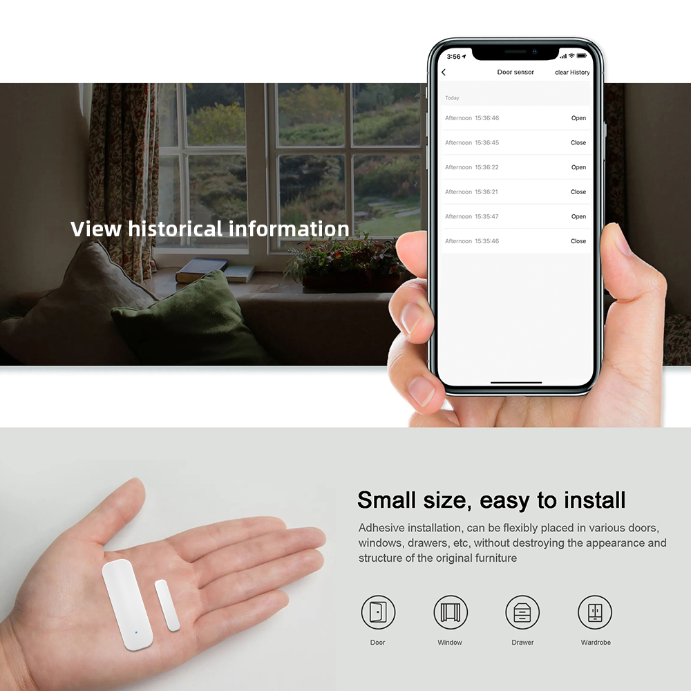 Czujnik otwarcia drzwi i okien – Window Alarm Sensor recenzja i cena
