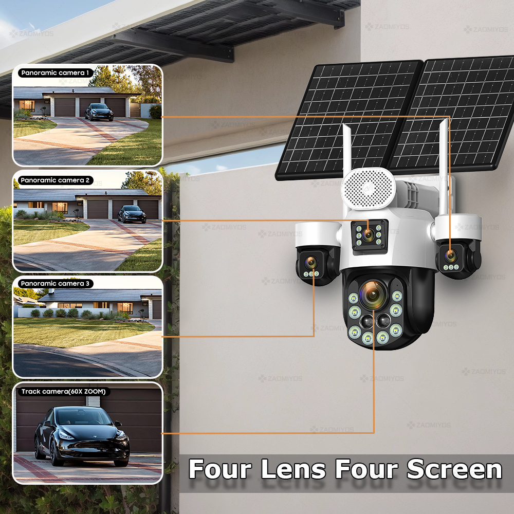 4-objektowowa kamera zewnętrzn – Home Security Network recenzja i cena