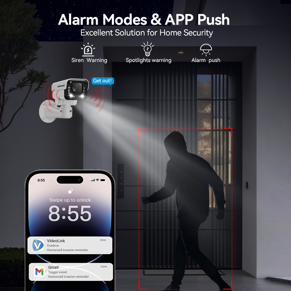 Kamera IP ASECAM 4K 8MP PTZ 30 – Home Security Hikvision recenzja i cena