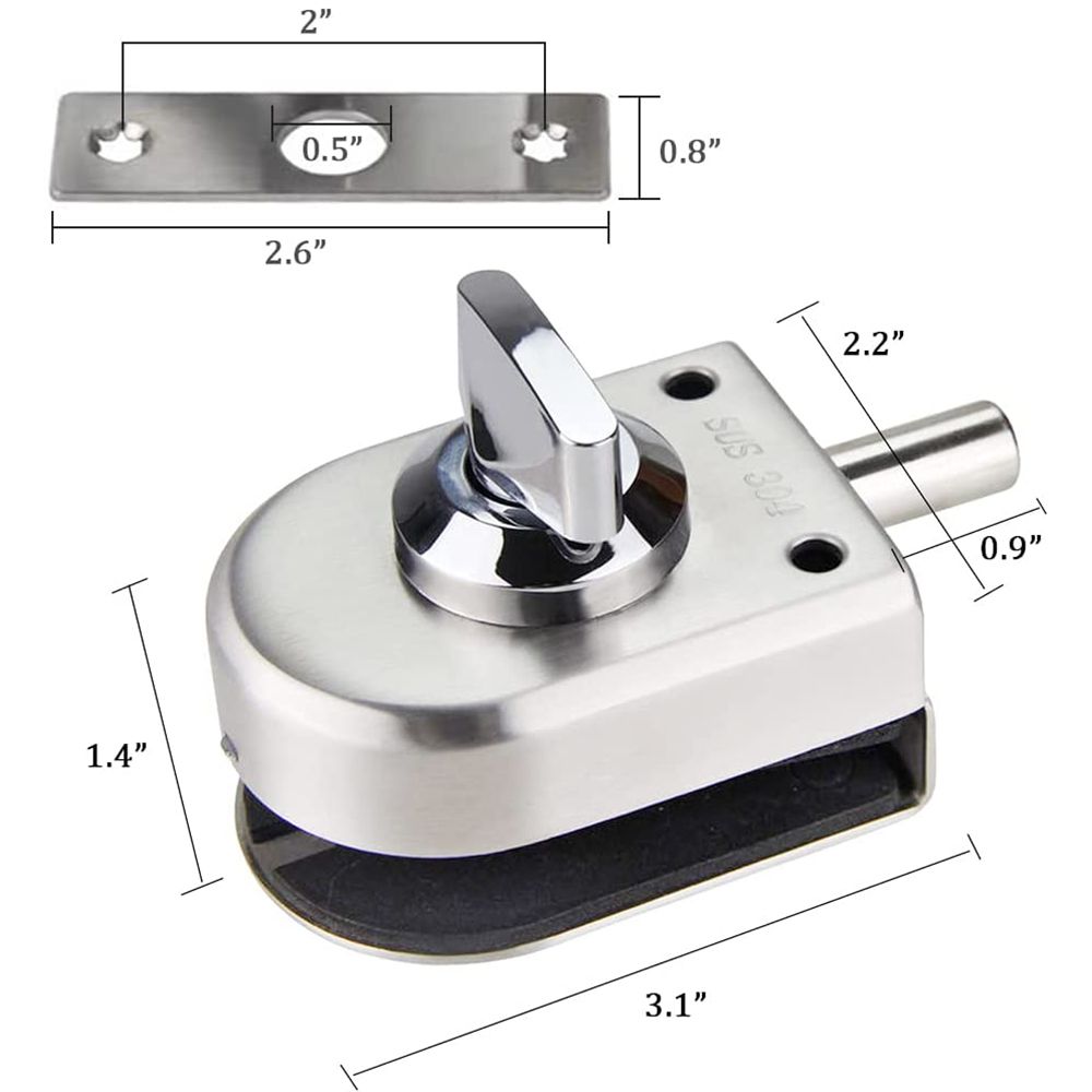 Zamek do drzwi szklanych ze st – Home Security Locks For Doors recenzja i cena