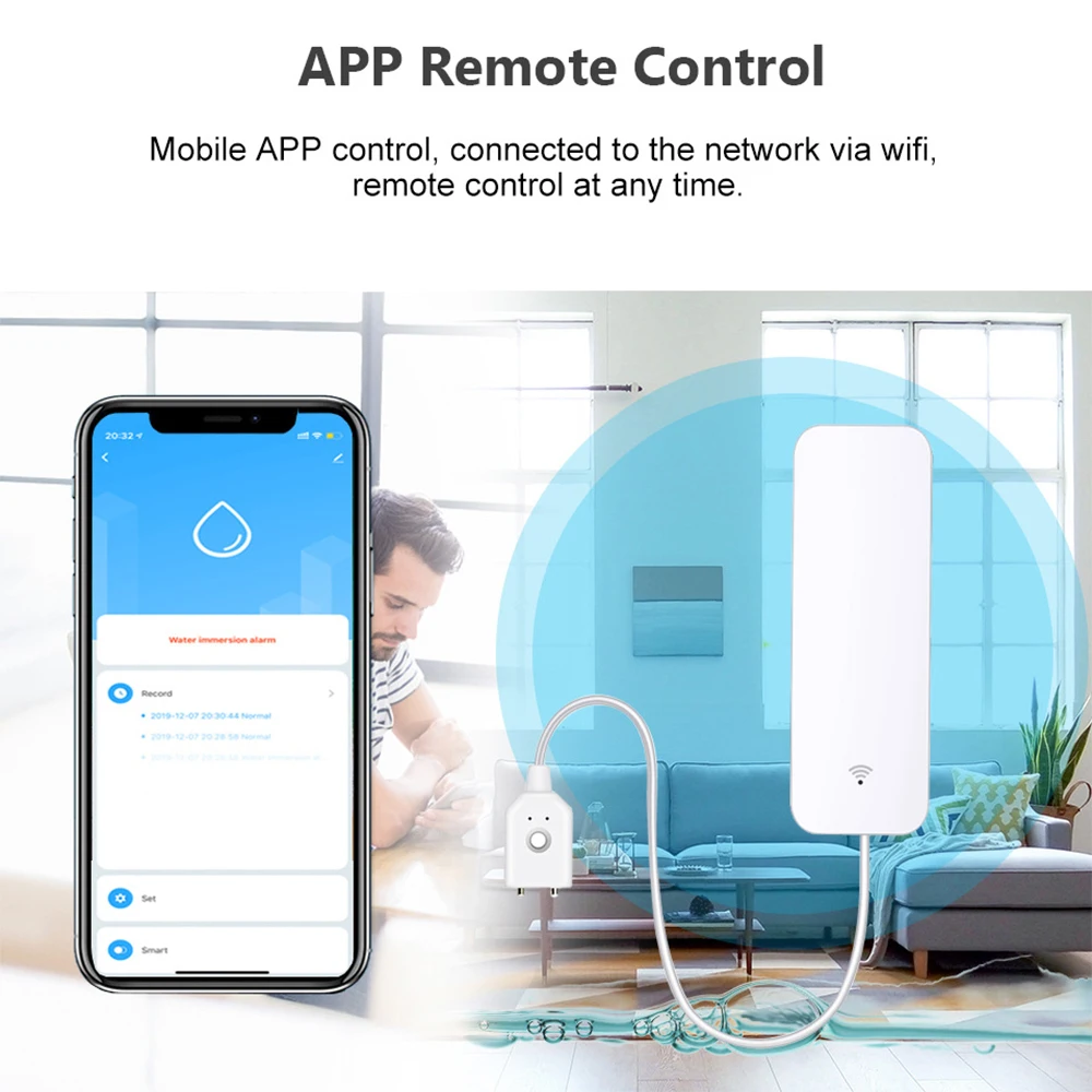 Czujnik zalania Tuya WiFi Zigb – Home Security Gadgets recenzja i cena