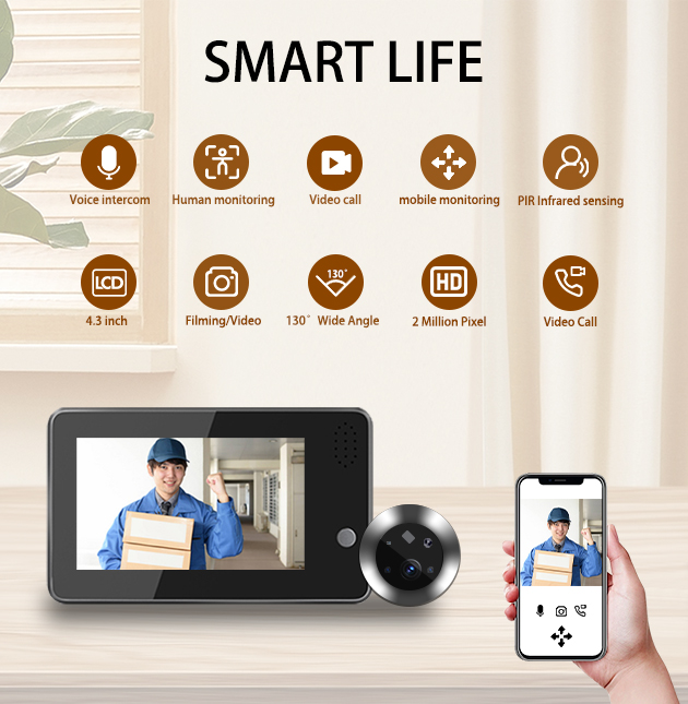 4,3-calowy inteligentny dzwone – Home Security Wireless Cameras recenzja i cena