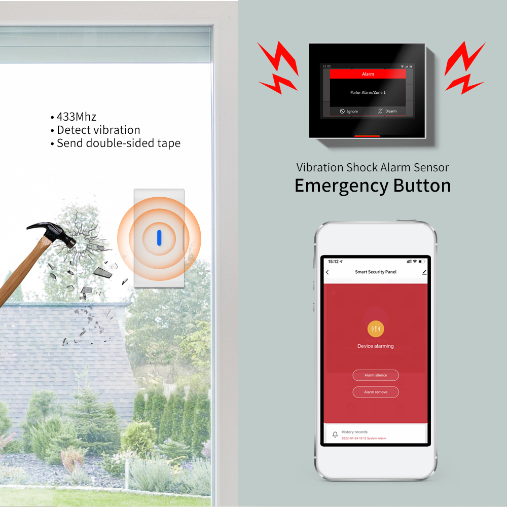 Czujnik wibracji i stłuczenia  – Window Alarm Sensor recenzja i cena