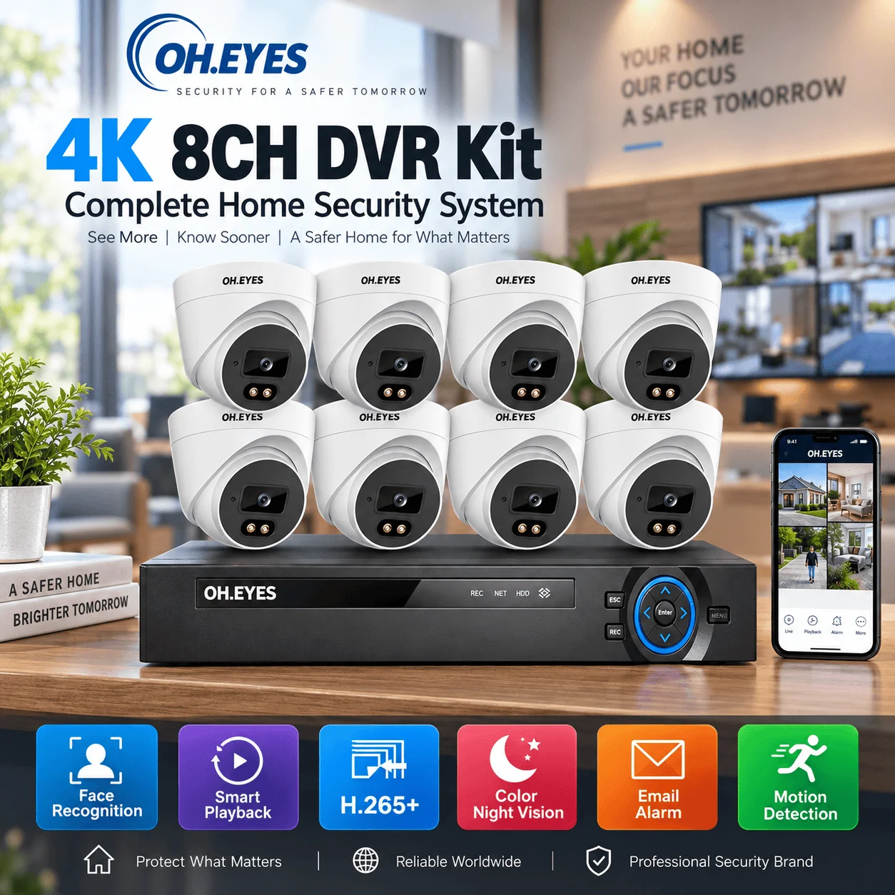 Zestaw 4K 8-kanałowy DVR do do – Home Security Kit With Camera recenzja i cena