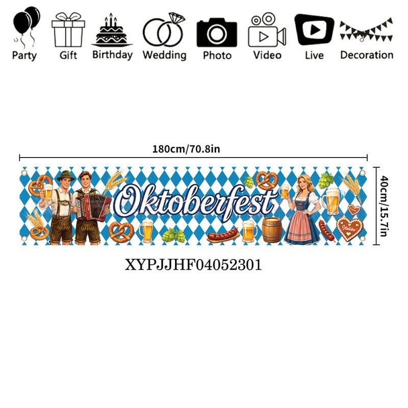 Niemiecki Festiwal Piwa Banner – Home Security Yard Sign recenzja i cena