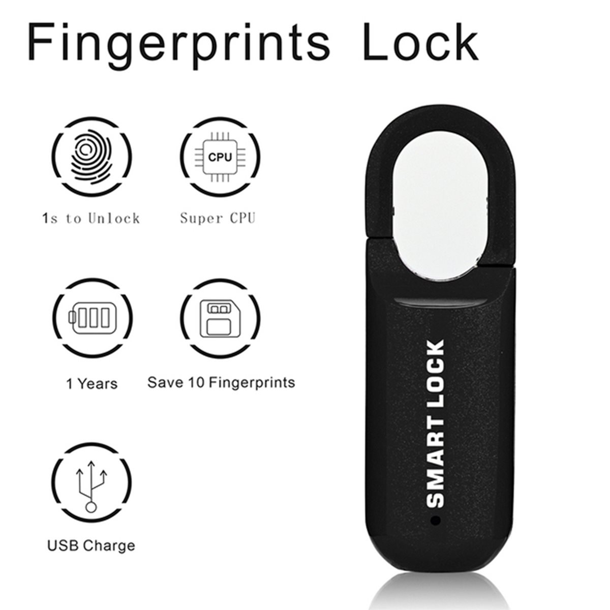 B44C 2X Kłódka na odcisk palca – Home Security Locks For Doors recenzja i cena