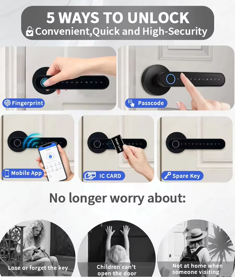Inteligentny cyfrowy zamek do  – Home Security Locks For Doors recenzja i cena